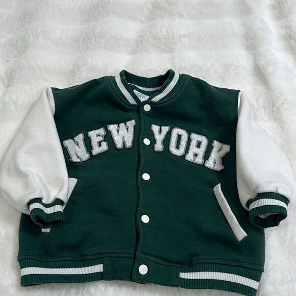 ZARA NEW YORK VARSITY BOMBER JACKET. 2-3 YEARS OLD. - Picture 1 of 5